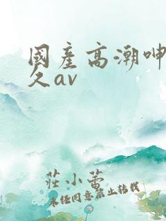 国产高潮呻吟久久av