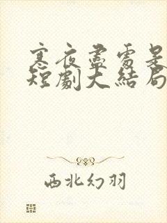 寒夜尽处是卿心短剧大结局