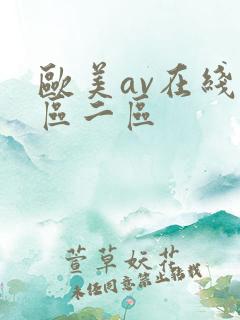 欧美av在线一区二区