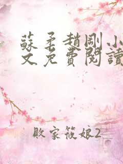 苏柔赵刚小说全文免费阅读