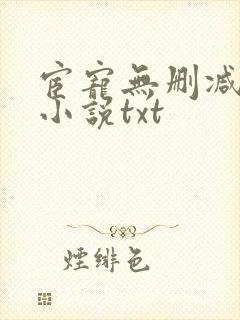 宦宠无删减原著小说txt