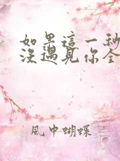 如果这一秒,我没遇见你全文免费txt下载