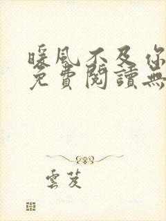 暖风不及你情深免费阅读无弹窗