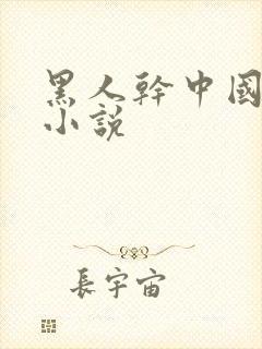 黑人干中国女人小说