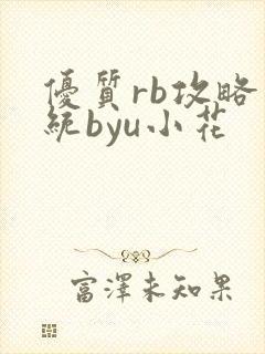 优质rb攻略系统byu小花