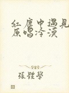 红尘中遇见了你原唱冷漠