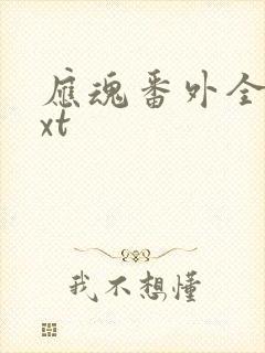 应魂番外全文txt