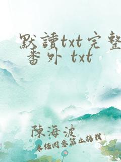 默读txt完整 番外 txt