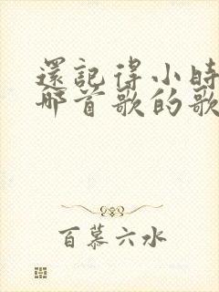 还记得小时候是哪首歌的歌词