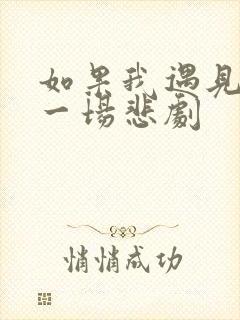 如果我遇见你是一场悲剧