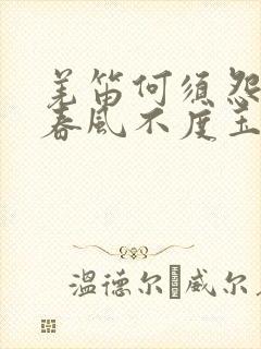 羌笛何须怨杨柳春风不度玉门关的修辞