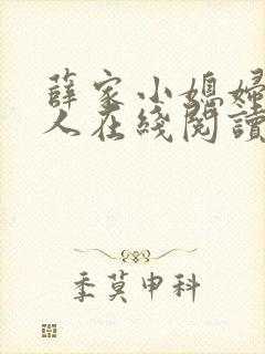 薛家小媳妇笑佳人在线阅读