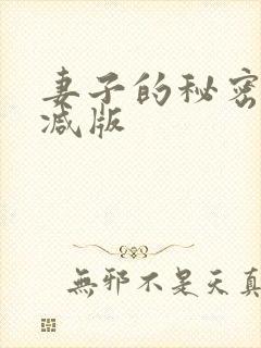 妻子的秘密未删减版