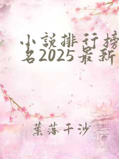 小说排行榜前十名2025最新