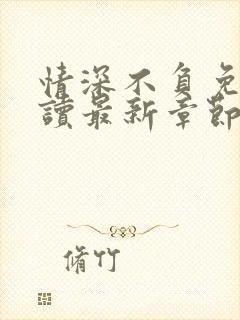 情深不负免费阅读最新章节