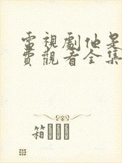 电视剧他是谁免费观看全集高清