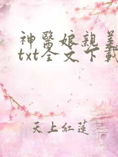 神医娘亲美又飒txt全文下载