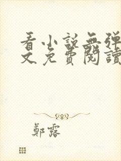 看小说无弹窗全文免费阅读