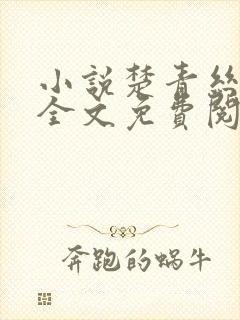 小说楚青丝陈叔全文免费阅读