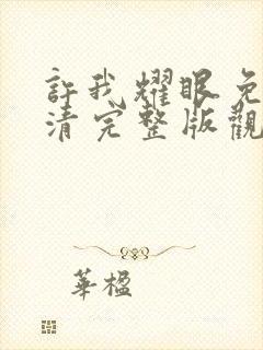 许我耀眼免费高清完整版观看