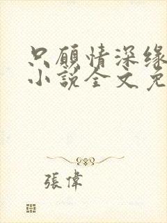 只愿情深缘不浅小说全文免费阅读