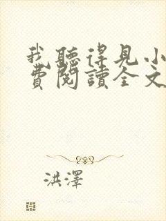 我听得见小说免费阅读全文