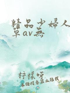 精品少妇人妻嫩草av无