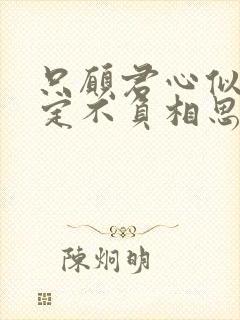 只愿君心似我心定不负相思意