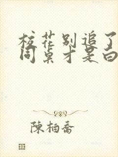 校花别追了高冷同桌才是白月光