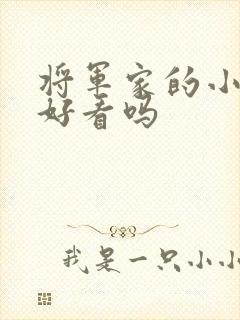 将军家的小娘子好看吗