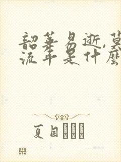 韶华易逝,莫负流年是什么意思