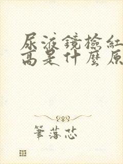 尿液镜检红细胞高是什么原因