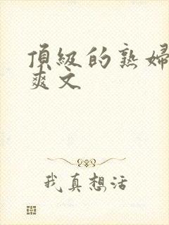 顶级的熟妇后宫爽文