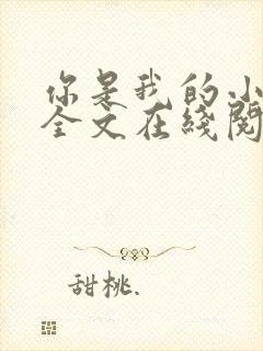 你是我的小确幸全文在线阅读