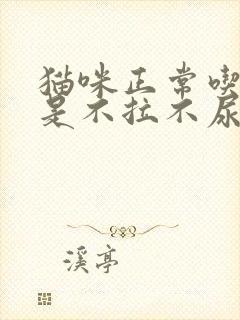 猫咪正常吃喝但是不拉不尿