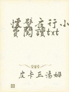 怀璧夜行小说免费阅读txt