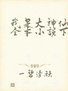 我是大神仙时江全本小说下载