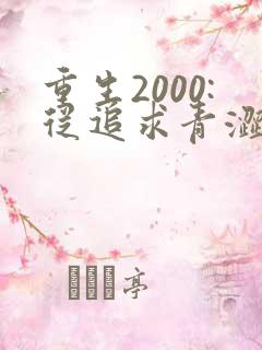 重生2000:从追求青涩校花同桌开始txt