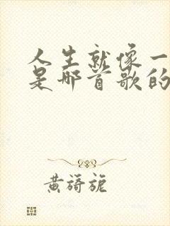 人生就像一场梦是哪首歌的歌词