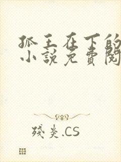 孤王在下的原著小说免费阅读