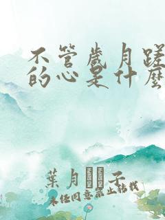 不管岁月蹉跎你的心是什么歌