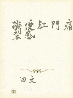 排便肛门痛有撕裂感