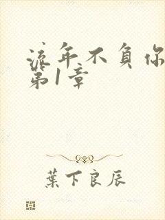 流年不负你情深第1章