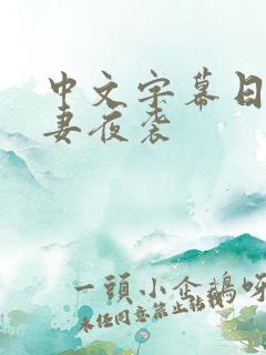 中文字幕日本人妻夜袭