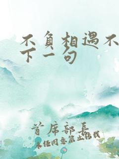 不负相遇不负卿下一句