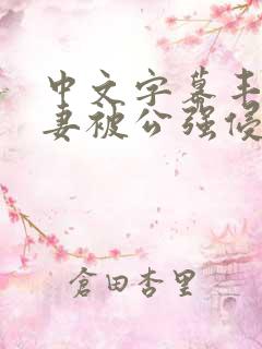 中文字幕丰满人妻被公强侵犯