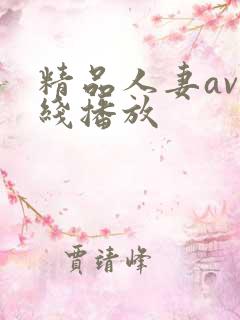 精品人妻av在线播放