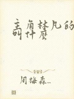 主角林凡的小说叫什么