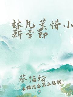 林凡叶惜小说最新章节