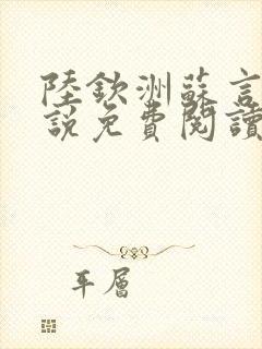 陆钦洲苏言星小说免费阅读最新章节